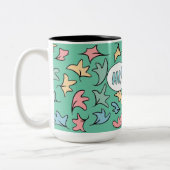 Tasse 2 Couleurs Vert Feuille Pastel (Gauche)