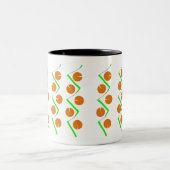 Tasse 2 Couleurs Vert orange Abstrait (Centre)