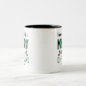 Tasse 2 Couleurs Vert Plaid Joyeux Petit Noël (Centre)