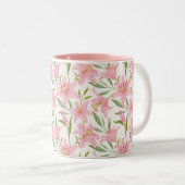 Tasse 2 Couleurs Vert rose pastel (Devant droit)