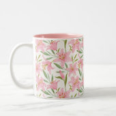 Tasse 2 Couleurs Vert rose pastel (Gauche)