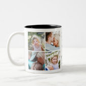 Tasse 2 Couleurs Vert sage | Meilleure maman Jamais Custom Photo Mu (Gauche)