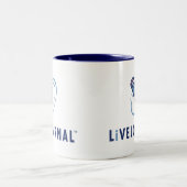 Tasse 2 Couleurs Verticale de logo de LiveJournal (Centre)