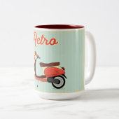 Tasse 2 Couleurs Vespa rétro (Devant droit)