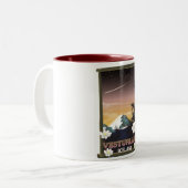 Tasse 2 Couleurs Vesturland Islande affiche voyage (Devant gauche)