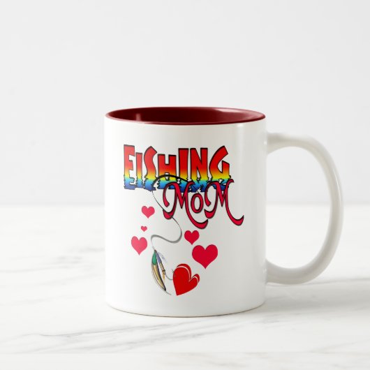 Tasse 2 Couleurs Vêtements de maman de pêche (Droit)