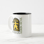 Tasse 2 Couleurs Vétéran aéroporté - 509th PIR (Devant gauche)