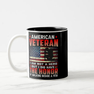 Tasse 2 Couleurs Vétéran américain L'honneur 38
