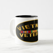 Tasse 2 Couleurs Vétéran du Vietnam (Devant gauche)