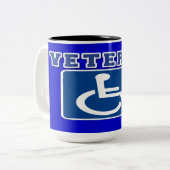 Tasse 2 Couleurs Vétérinaire handicapé handicapé (Devant gauche)