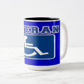 Tasse 2 Couleurs Vétérinaire handicapé handicapé (Devant droit)