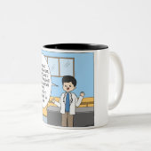 Tasse 2 Couleurs Vétérinaire Tick Jog (Devant droit)