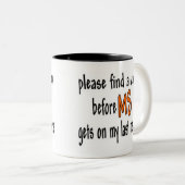 Tasse 2 Couleurs Veuillez trouver un traitement avant que la (Devant droit)