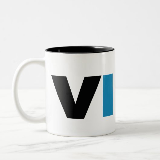 Tasse 2 Couleurs VIBE (blanc) (Gauche)