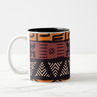 Tasse 2 Couleurs Vibes Africaines Ethniques En Style Bohème