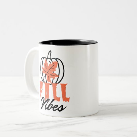 Tasse 2 Couleurs Vibes d'automne (Devant gauche)