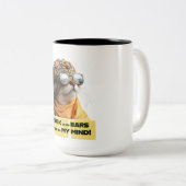 Tasse 2 Couleurs Vibes de Chat Cool (Devant droit)
