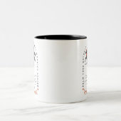 Tasse 2 Couleurs Vibes de plage Tropical Palm Tree Summer Sun Retro (Centre)