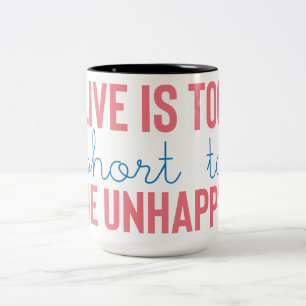 Tasse 2 Couleurs Vibes positives Devis motivationnel
