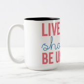 Tasse 2 Couleurs Vibes positives | Devis motivationnel (Gauche)