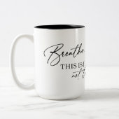 Tasse 2 Couleurs Vibes positives Motivationnelle (Gauche)