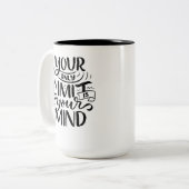 Tasse 2 Couleurs Vibes positives - Votre seule limite est votre esp (Devant gauche)