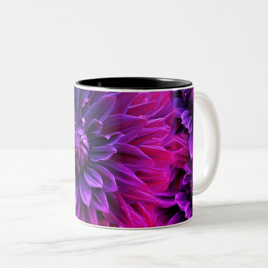 Tasse 2 Couleurs Vibrant Fractal Blossom Art (Devant droit)