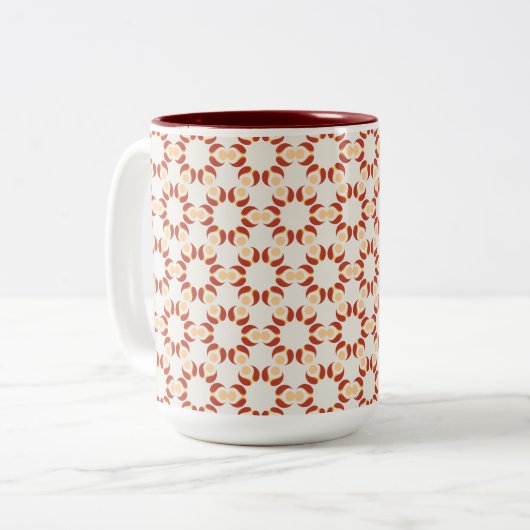 Tasse 2 Couleurs Vibrant Geometric Pattern (Devant gauche)