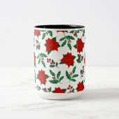 Tasse 2 Couleurs Vibrant Xmas Floral (Centre)