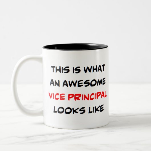 Tasse 2 Couleurs vice principal, génial (Gauche)