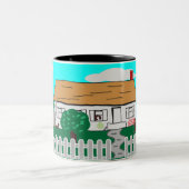 Tasse 2 Couleurs Vie À La Plage (Centre)