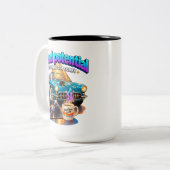 Tasse 2 Couleurs Vie Confortable Humour J'avais du Potentiel Mais J (Devant gauche)