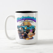 Tasse 2 Couleurs Vie Confortable Humour J'avais du Potentiel Mais J (Gauche)