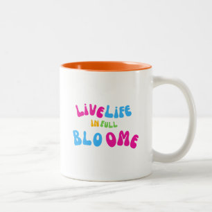 Tasse 2 Couleurs Vie Motivative En Pleine Fleur