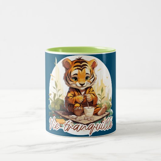 Tasse 2 Couleurs Vie tranquille (Centre)