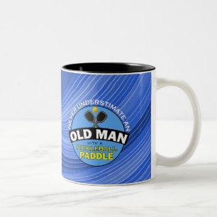 Tasse 2 Couleurs Vieil Homme et Pickleball - personnaliser