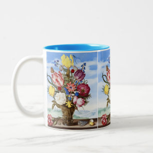 Tasse 2 Couleurs Vieille peinture hollandaise de l'Âge d'or représe