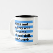 Tasse 2 Couleurs Vieillesse et trahison - Proverbe grec (Devant gauche)