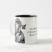 Tasse 2 Couleurs Vierge catholique Marie Jésus-Anges (Devant gauche)