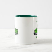 Tasse 2 Couleurs Vieux camion pick-up vert (Centre)