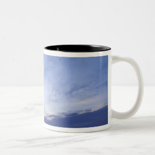 Tasse 2 Couleurs Vieux grenier à Collins Montana au lever du soleil