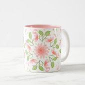 Tasse 2 Couleurs Vigne rose (Devant droit)
