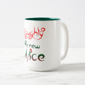 Tasse 2 Couleurs vilaine est la nouvelle conception drôle gentille (Devant droit)