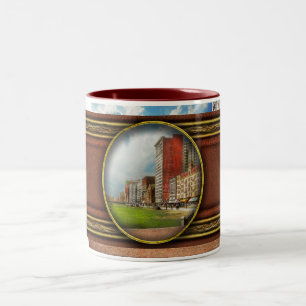 Tasse 2 Couleurs Ville - Chicago IL - Avenue Michigan Sud 1911