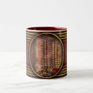 Tasse 2 Couleurs Ville - Chicago, IL - Le Grand Hôtel Northern 1904