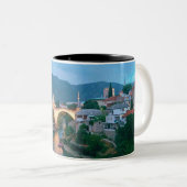 Tasse 2 Couleurs Ville de Mostar - Bosnie-Herzégovine (Devant droit)