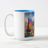Tasse 2 Couleurs Ville de Pittsburgh Steel (Gauche)