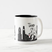 Tasse 2 Couleurs Ville de tango (Devant droit)