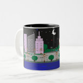 Tasse 2 Couleurs Ville nocturne (Devant gauche)