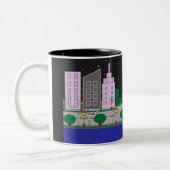 Tasse 2 Couleurs Ville nocturne (Gauche)